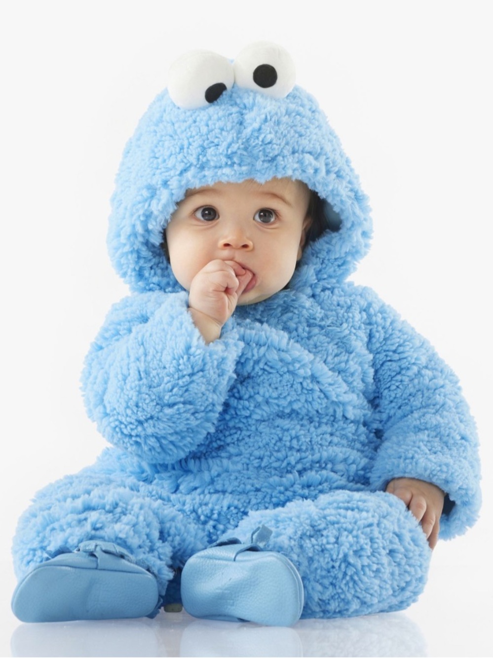 Pottery Barn Kids Cookie Monster One-Piece Plush Costume 12-24 months